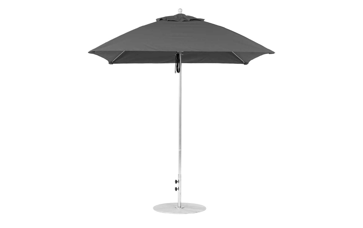 Ledge Loungers Essential Fiberglass Umbrella - 7.5' Square Pulley - Majestic Patio