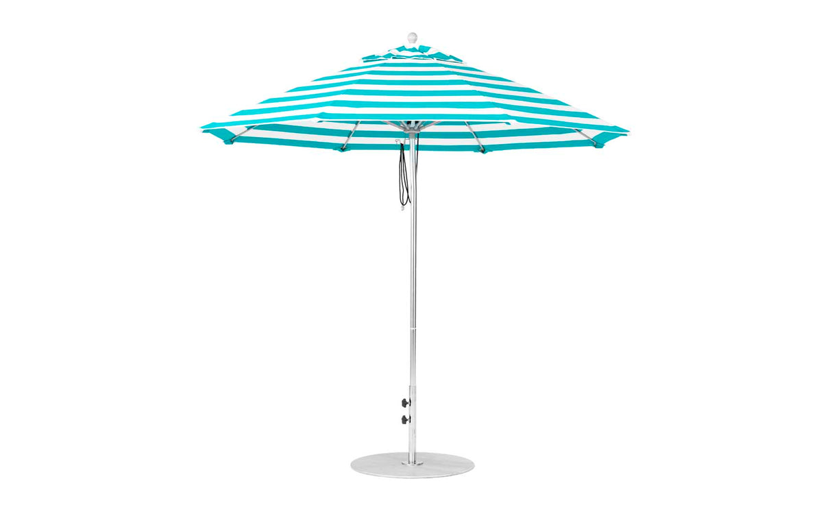 Ledge Loungers Essential Fiberglass Umbrella - 9' Octagon Pulley - Majestic Patio