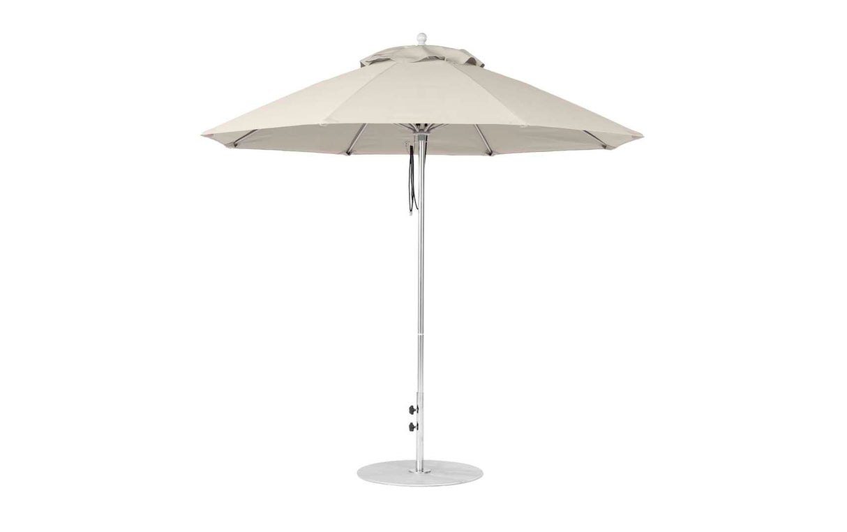 Ledge Loungers Essential Fiberglass Umbrella - 9' Octagon Pulley - Majestic Patio