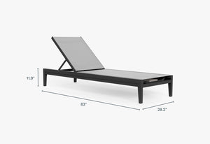 Aluminum Outdoor Core Chaise Lounge - Majestic Patio