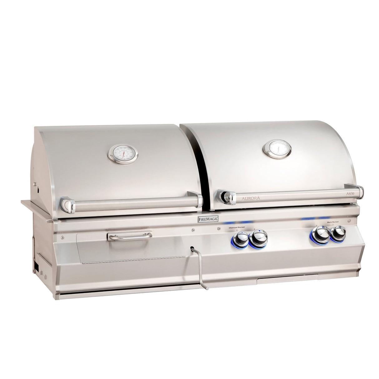 Aurora A830i Gas/Charcoal Combo Built - In Grill - Majestic Patio