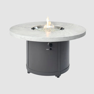 Beacon Round Gas Fire Pit Table - Majestic Patio