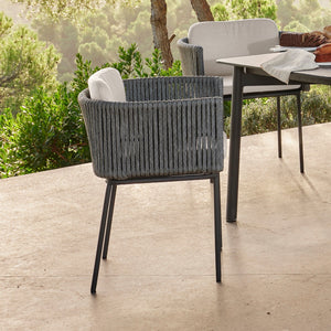 Boston Dining Armchair with Sunbrella Cushion - Majestic Patio