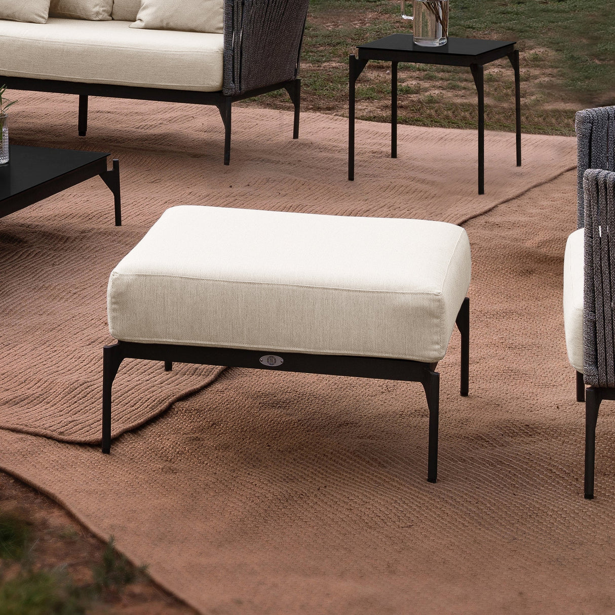 Boston Ottoman with Sunbrella Cushion - Majestic Patio