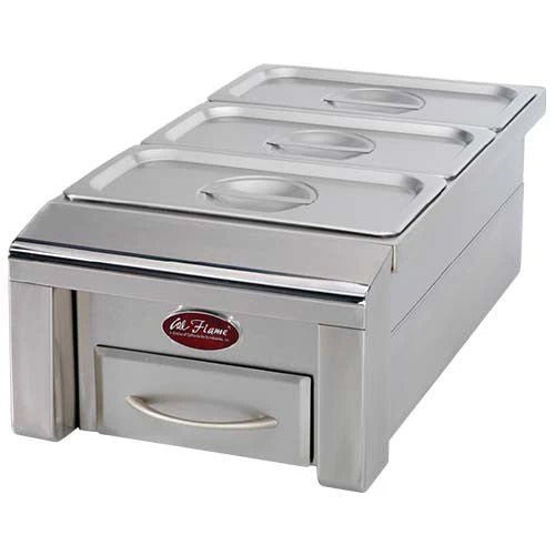 Cal Flame 12" Drop in Food Warmer with 3 Holding Pans BBQ07888P - Majestic Patio