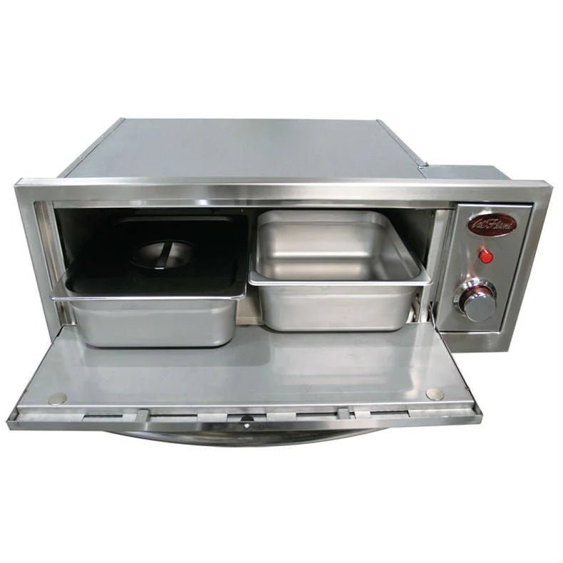 Cal Flame 2 in 1 Oven Built In Steel Warmer & Pizza Oven BBQ14967E - Majestic Patio