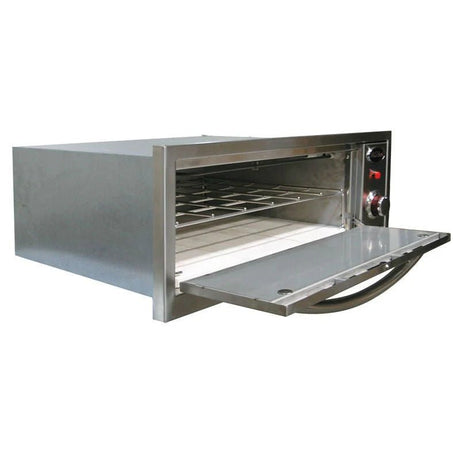 Cal Flame 2 in 1 Oven Built In Steel Warmer & Pizza Oven BBQ14967E - Majestic Patio