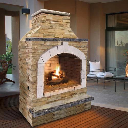 Cal Flame 48 inch Outdoor Fireplace FRP - 909 - 2 - Majestic Patio