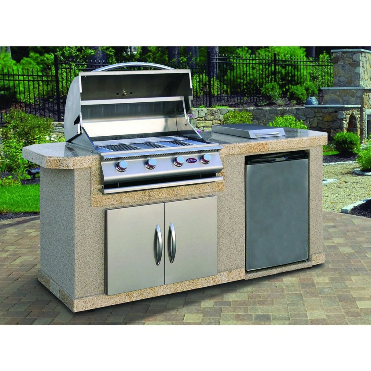 Cal Flame 7 ft. BBQ Island BBK701 - Majestic Patio