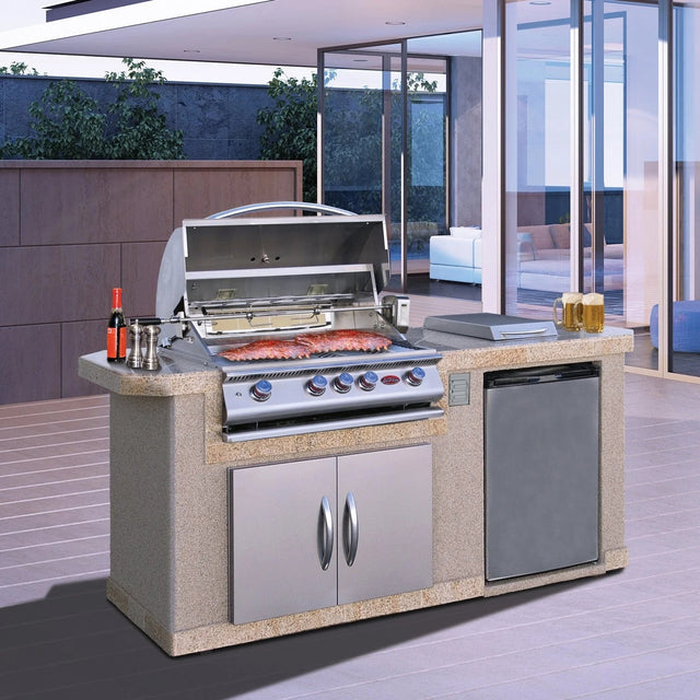 Cal Flame 7 ft. BBQ Island BBK701 - Majestic Patio