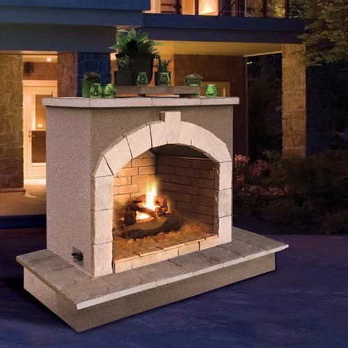 Cal Flame 72 inch Outdoor Fireplace FRP - 906 - 3 - Majestic Patio