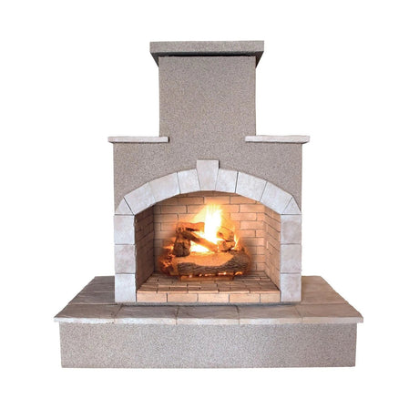 Cal Flame 78 inch Outdoor Fireplace FRP - 908 - 3 - Majestic Patio