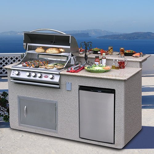 Cal Flame Customizable 6 Foot BBQ Island Pavilion PV6016 - Majestic Patio