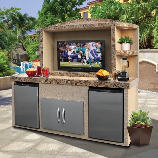 Cal Flame Outdoor Entertainment Center ODC - 1 Paradise - Majestic Patio