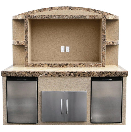 Cal Flame Outdoor Entertainment Center ODC - 1 Paradise - Majestic Patio