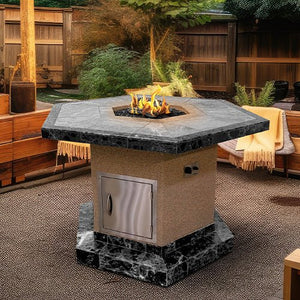 Cal Flame Outdoor Fire Pit 60 inch FPT - H1050T - Majestic Patio