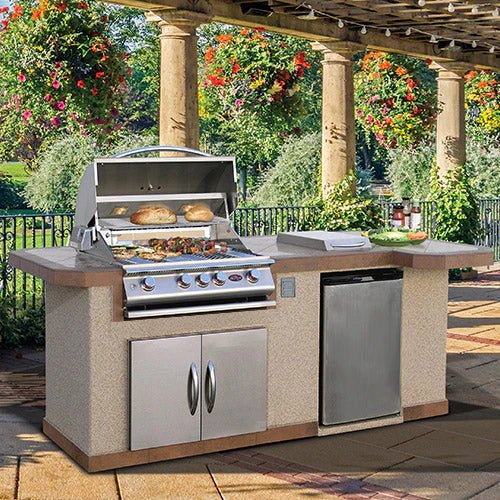 Cal Flame Outdoor Kitchen BBQ Island BBK - 820 - R/L - Majestic Patio