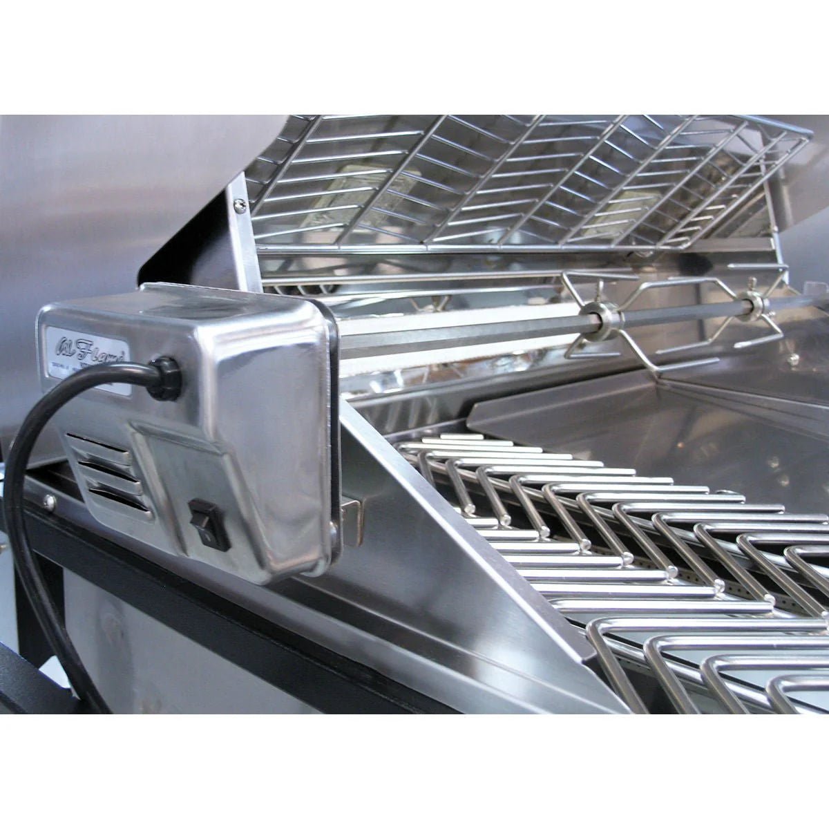 Cal Flame P4 32 Inch 4 Burner Built - In Grill with Rotisserie, Griddle BBQ19P04 - Majestic Patio