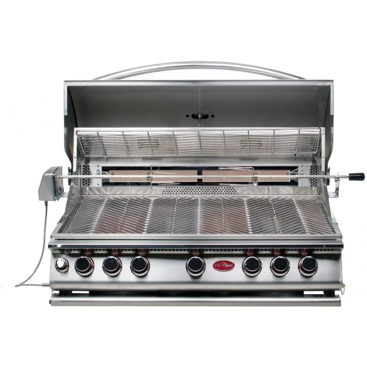 Cal Flame P5 40 Inch 5 Burner Gas Convection Grill with Rotisserie, Griddle BBQ18875CP - Majestic Patio