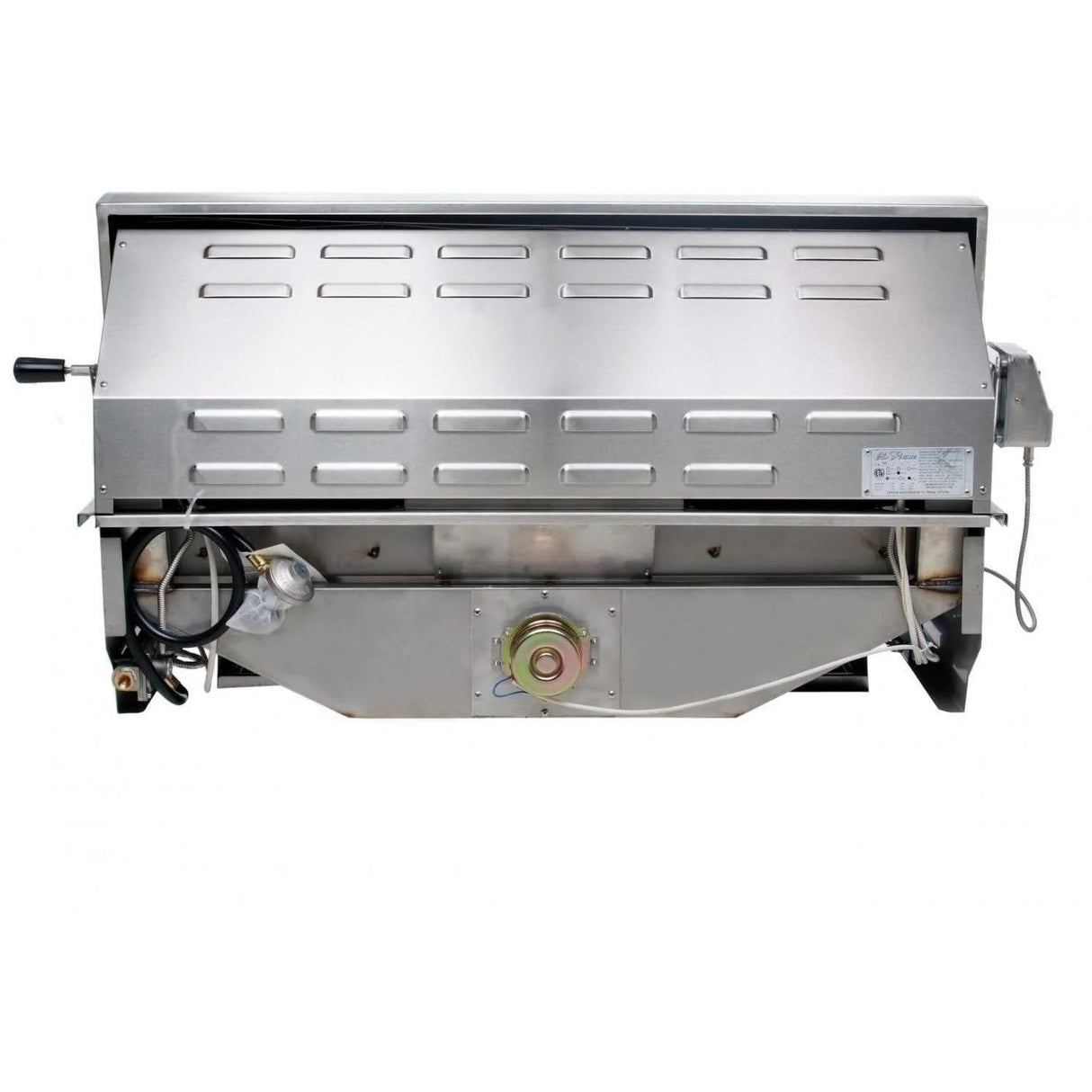 Cal Flame P5 40 Inch 5 Burner Gas Convection Grill with Rotisserie, Griddle BBQ18875CP - Majestic Patio