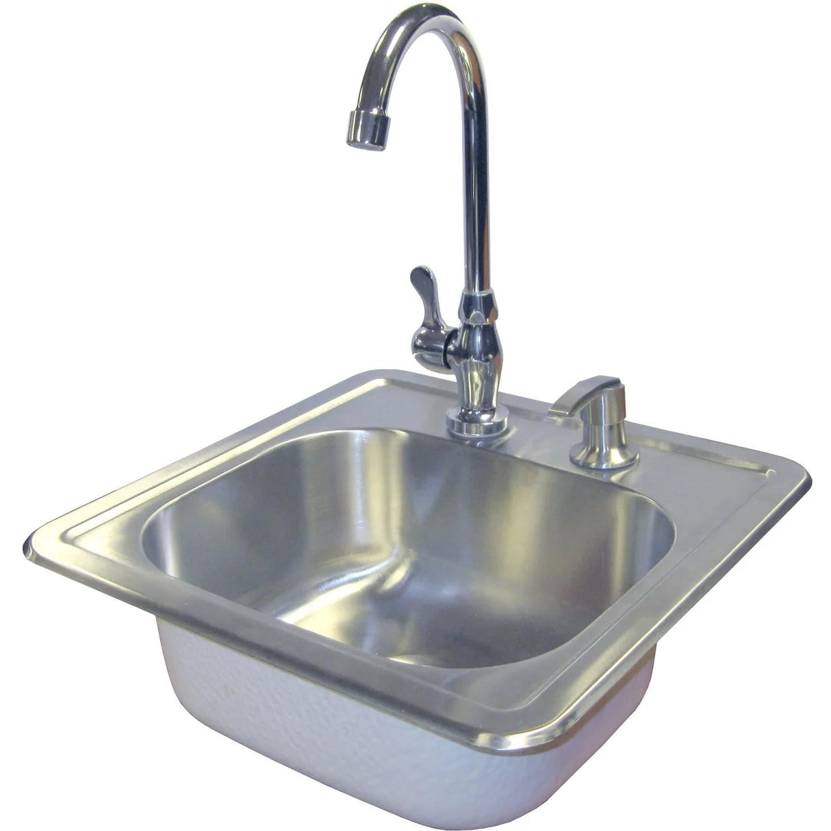 Cal Flame Stainless Steel Sink with Faucet & Soap Dispenser BBQ11963 - Majestic Patio