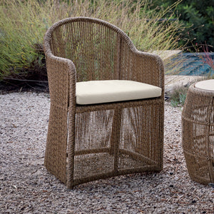 Calixto Dining Armchair with Sunbrella Cushion - Majestic Patio