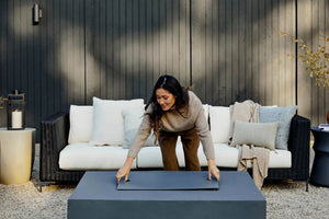 Concrete Fire Pit Table - Majestic Patio