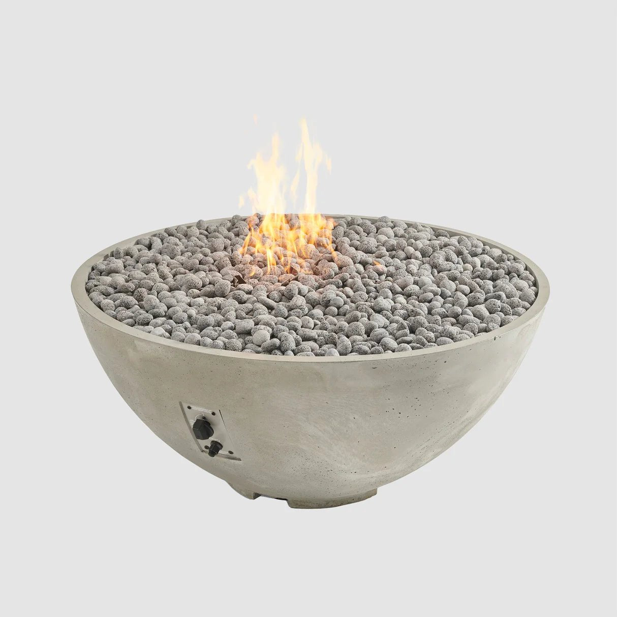 Cove Edge Round Gas Fire Pit Bowl 42" - Majestic Patio