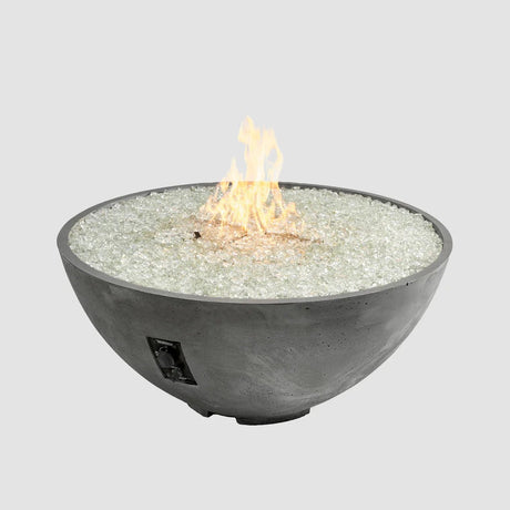 Cove Edge Round Gas Fire Pit Bowl 42" - Majestic Patio