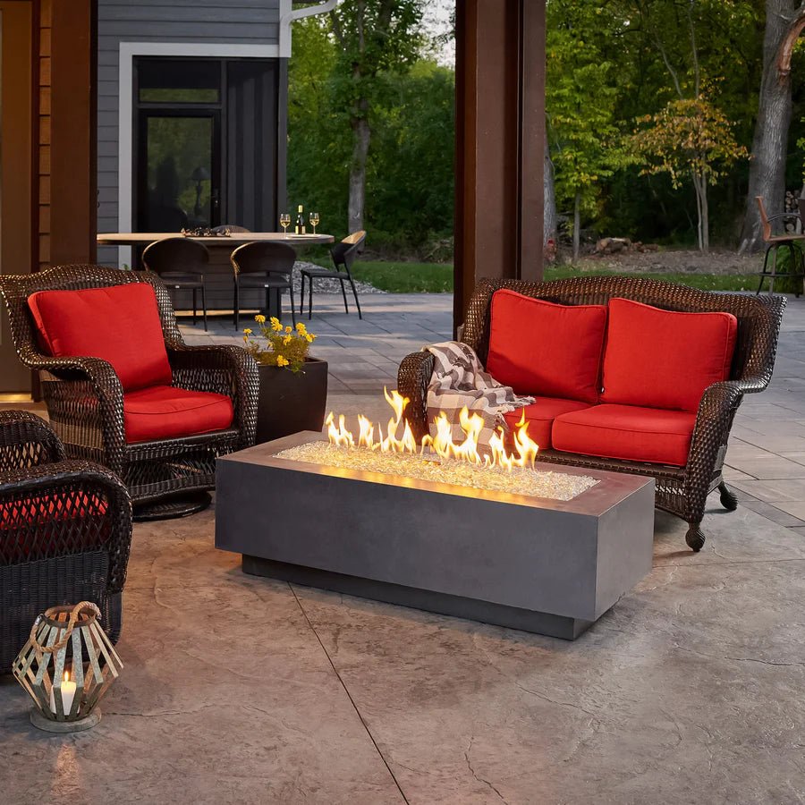 Cove Linear Gas Fire Pit Table 54" - Majestic Patio