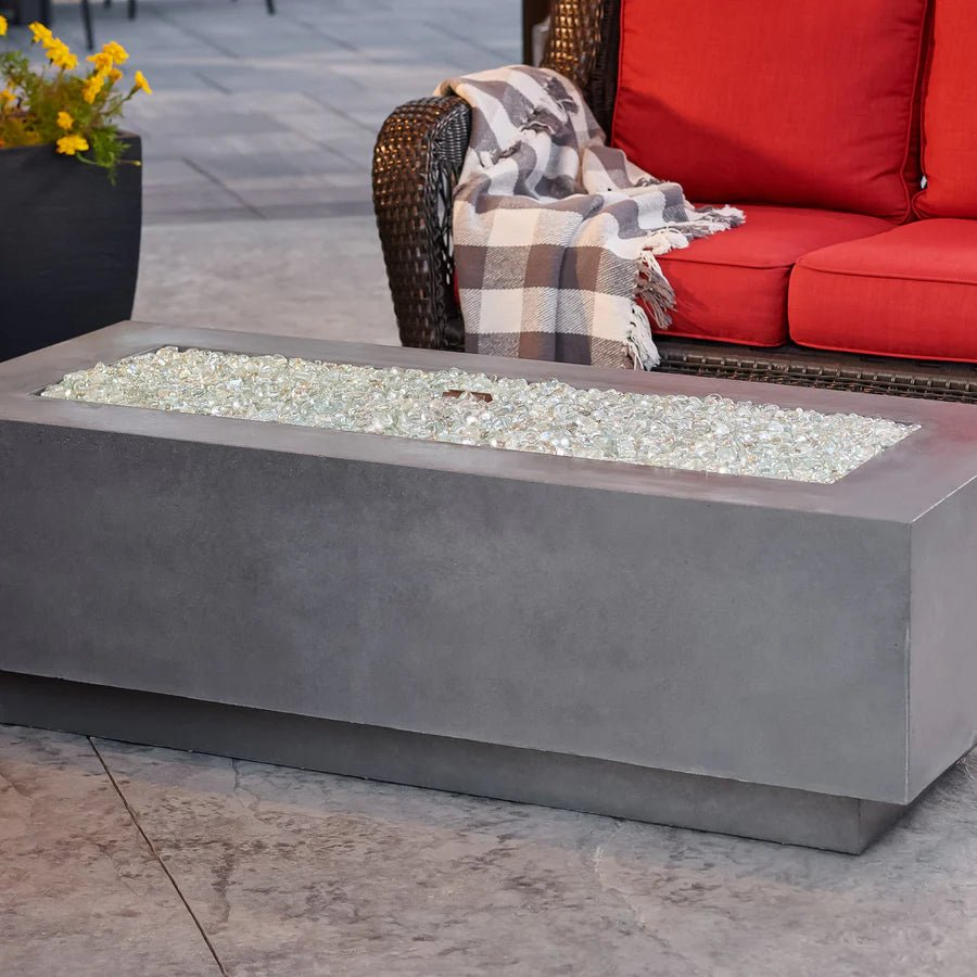 Cove Linear Gas Fire Pit Table 54" - Majestic Patio