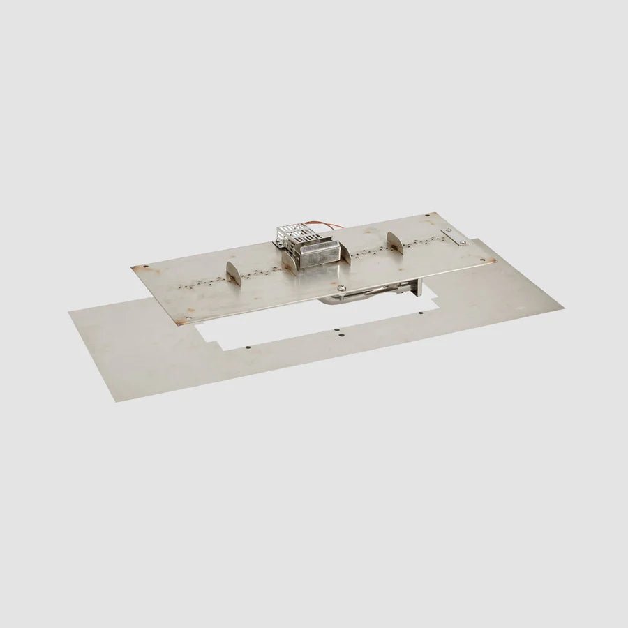 Crystal Fire Plus Round Gas Burner Insert and Plate Kit - Majestic Patio