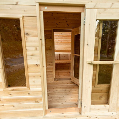 CT Georgian Cabin Sauna with Changeroom - Majestic Patio