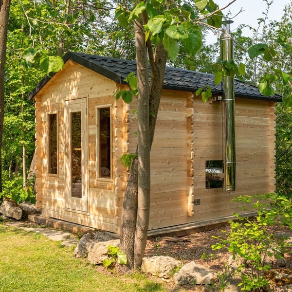 CT Georgian Cabin Sauna with Changeroom - Majestic Patio