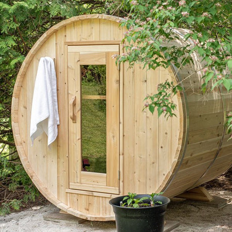 CT Harmony Barrel Sauna (Electric Heater Sauna) - Majestic Patio