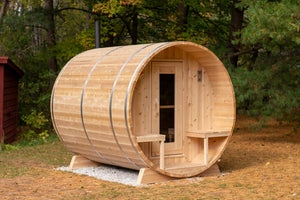 CT Serenity Barrel Sauna (Wood Burning Heater Sauna) - Majestic Patio