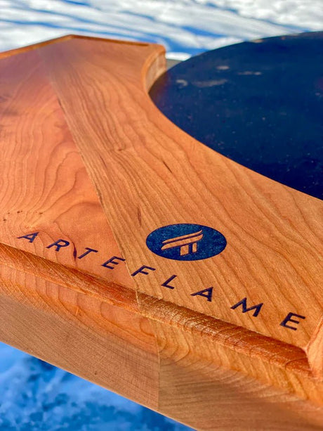 CUSTOM CHERRY WOOD CUTTING BLOCK FOR 30" ARTEFLAME GRILLS - ENHANCE YOUR COOKING - Majestic Patio