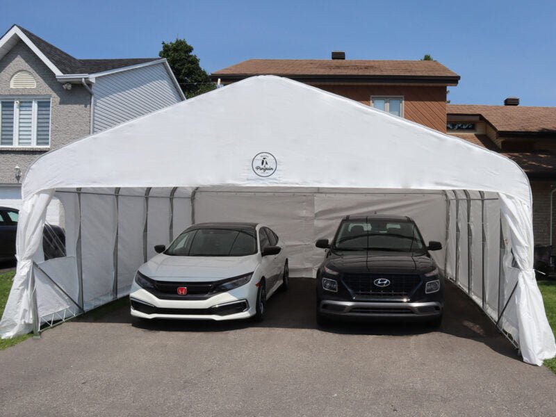 Deluxe Double Car Shelter - Majestic Patio