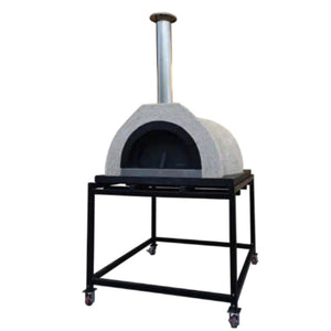 DIY Tuscany Wood Fired Oven Kit, Includes Stainless Steel Flue & Black Door 55Dx52Wx31H - Majestic Patio