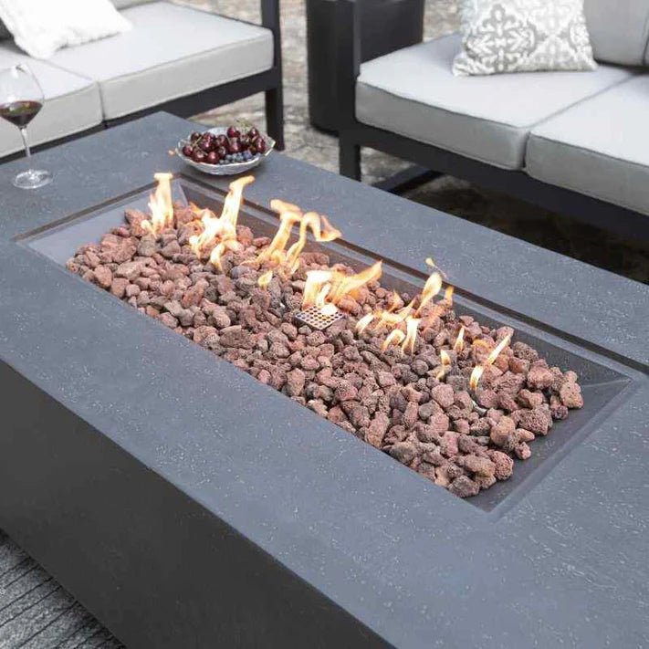 Elementi Andes Fire Table with Internal Propane Tank Holder - Majestic Patio