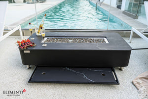 Elementi Athens & Valencia Porcelain Fire Table - Majestic Patio