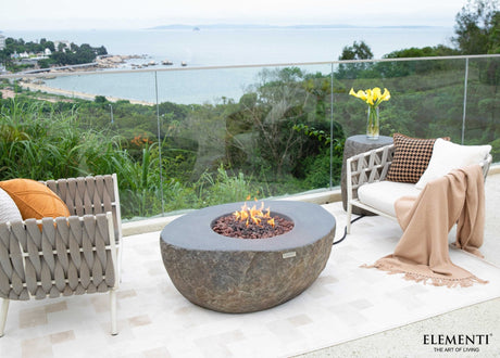 Elementi Boulder Fire Table - Majestic Patio