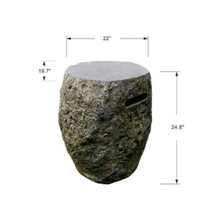 Elementi Boulder Tank Cover - 24.8''H - Majestic Patio