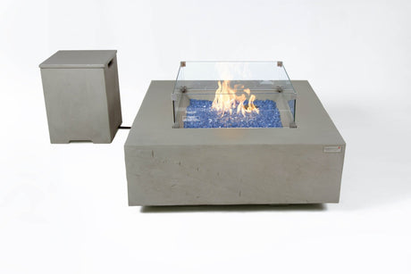 Elementi Capertee & Roraima & Uluru Square Sandstone Fire Table - Majestic Patio