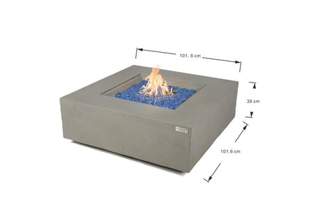 Elementi Capertee & Roraima & Uluru Square Sandstone Fire Table - Majestic Patio