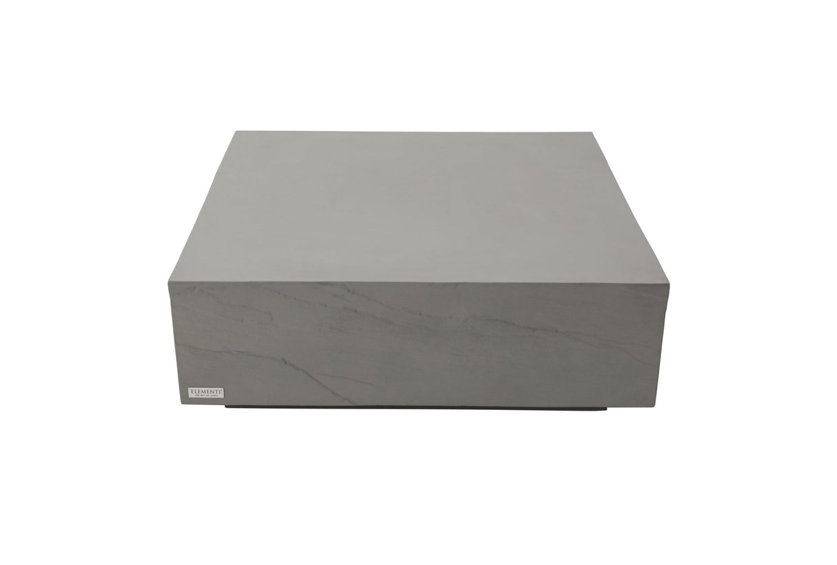 Elementi Colorad 40" Square Concrete Coffee Table - Majestic Patio