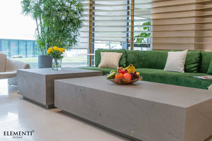 Elementi Colorad L60" Rectangular Concrete Coffee Table - Majestic Patio