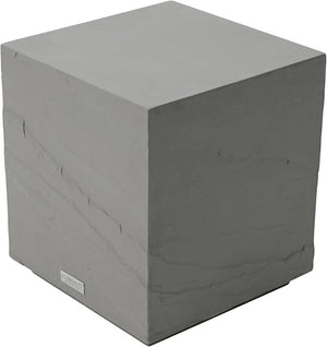 Elementi Colorado 17.7" Square Concrete Side Table - Majestic Patio