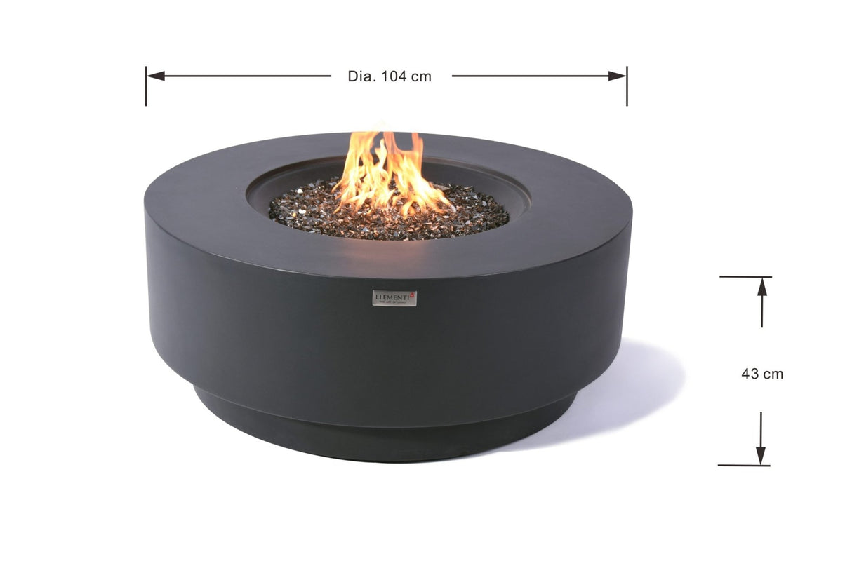 Elementi Colosseo & Nimes Round Fire Table - Majestic Patio