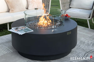 Elementi Colosseo & Nimes Round Fire Table - Majestic Patio